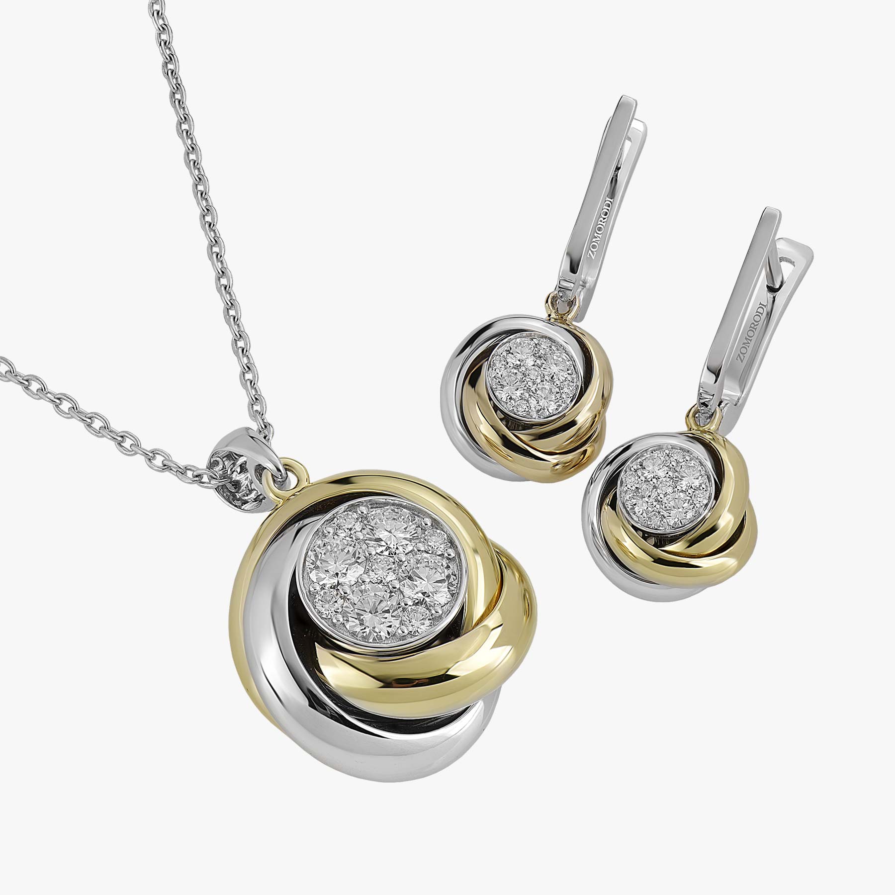 Peony Two-Tone Jewelry Half Set