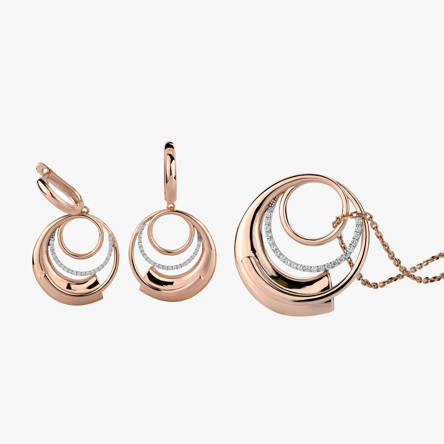 Spiral Jewelry Half Set