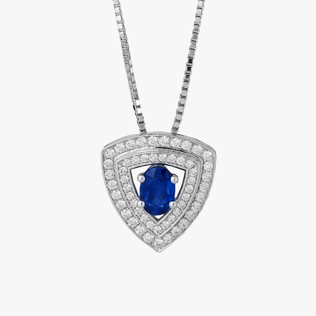 Blue Triangle Jewelry Pendant