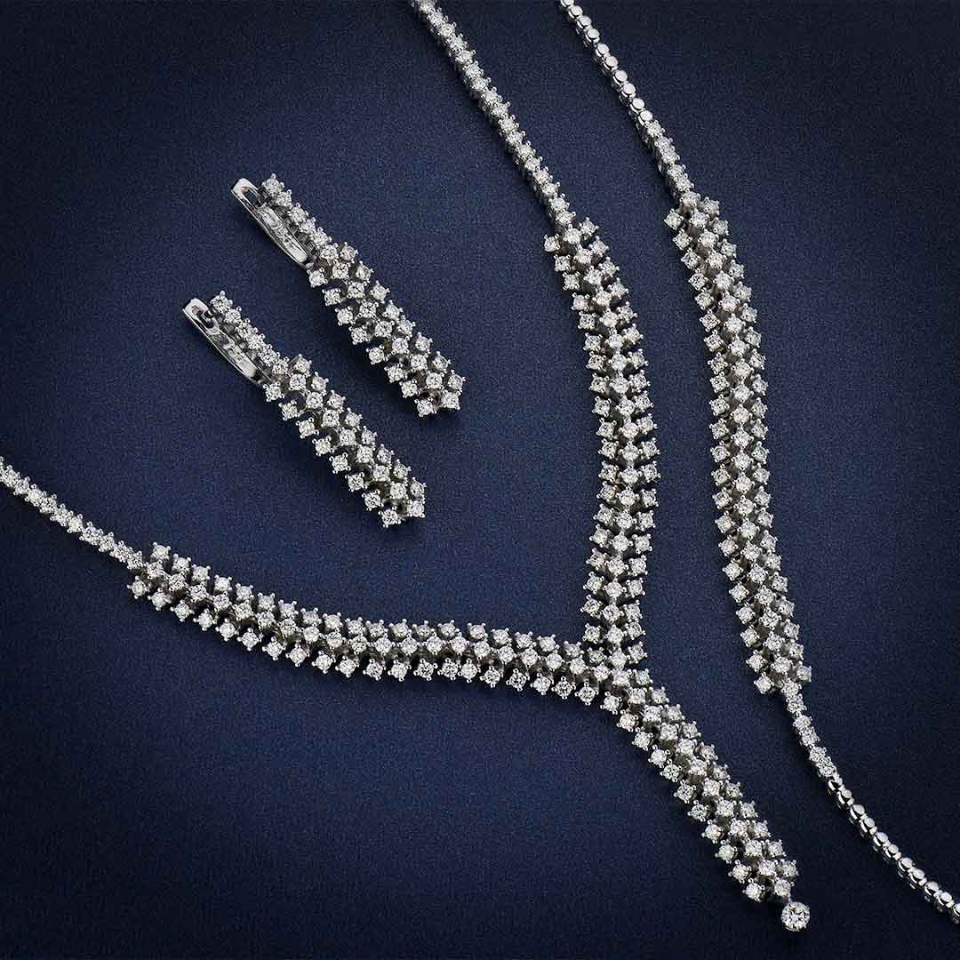 String of Light Diamond Jewelry Set