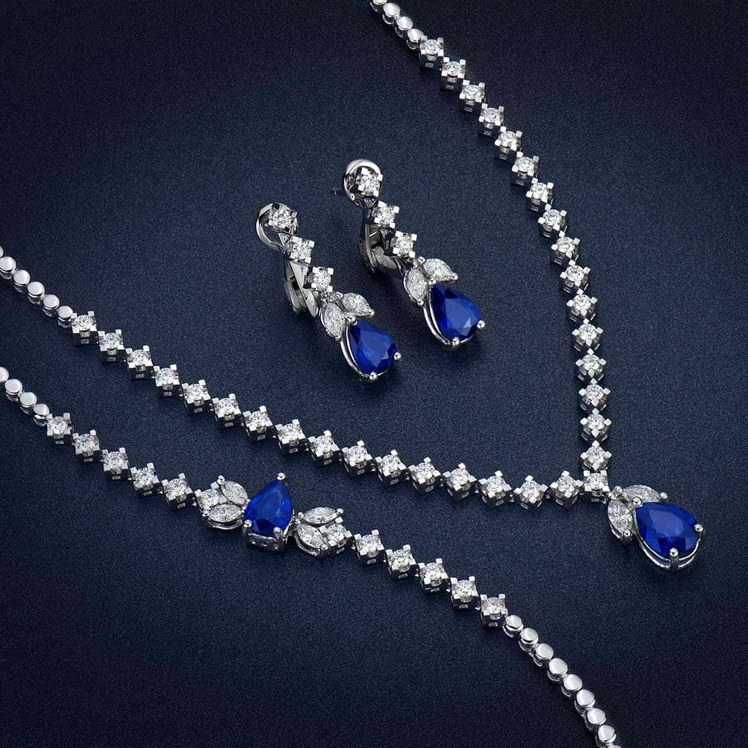 Sapphire Jewelry Set
