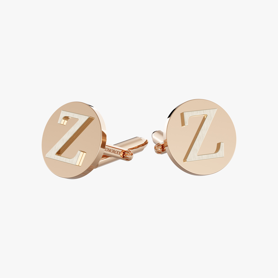 Alphabet (Z) Gold Cufflinks