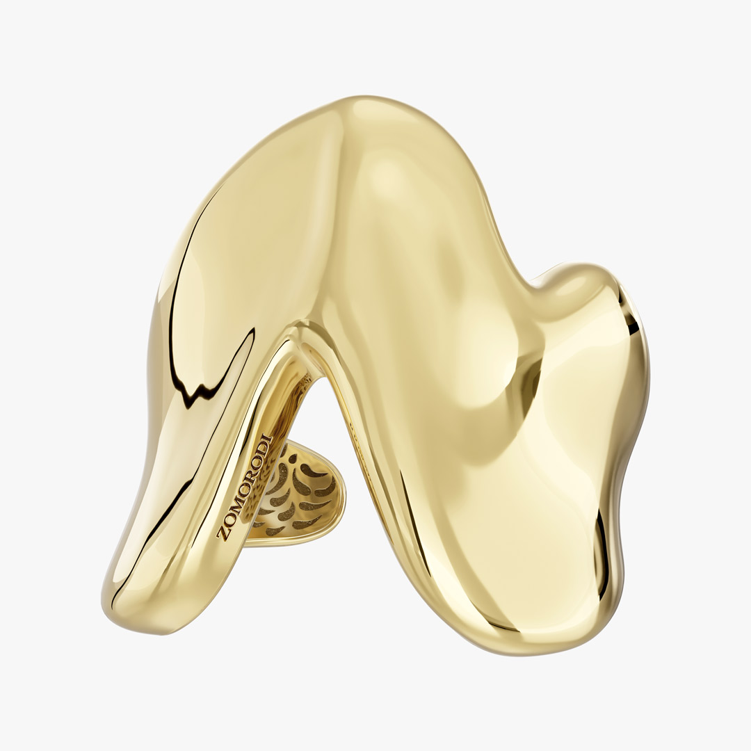 Wide Yellow Gold Fractal Bracelet Code 30260
