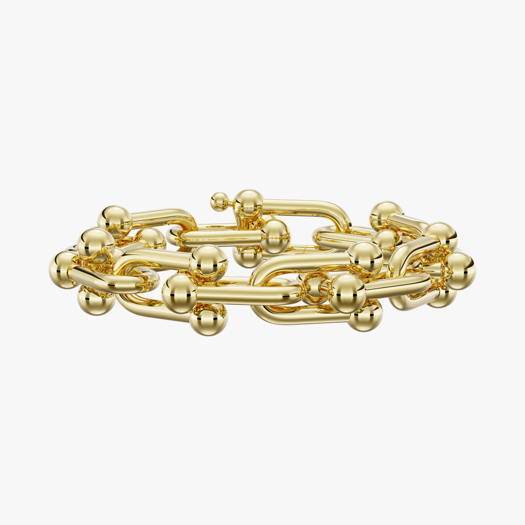 Bold Chain Gold Bracelet (Large Size)