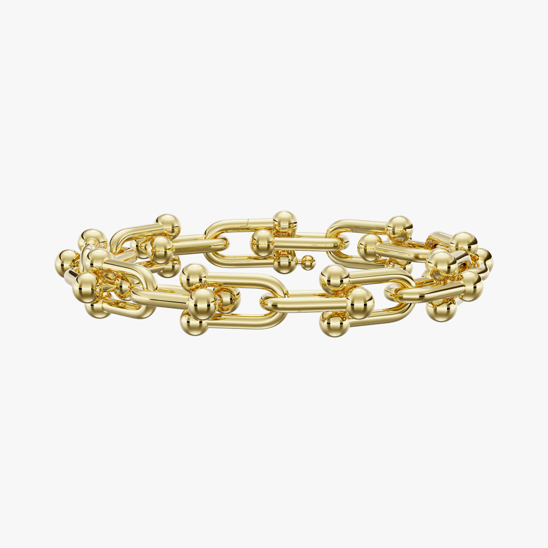 Bold Chain Gold Bracelet (Small Size)