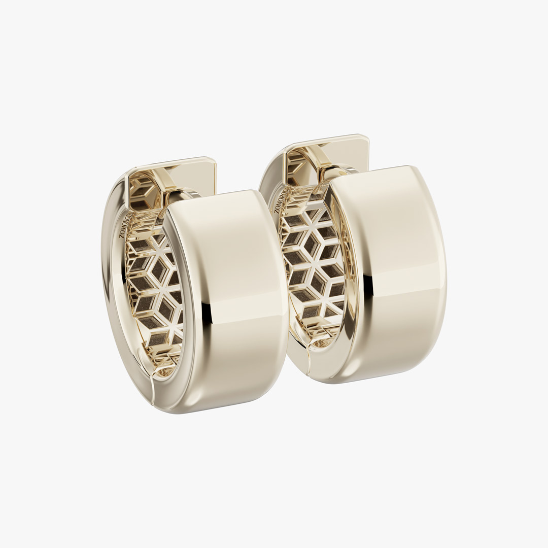 Lady Boss Large (LADY BOSS) Gold Earrings