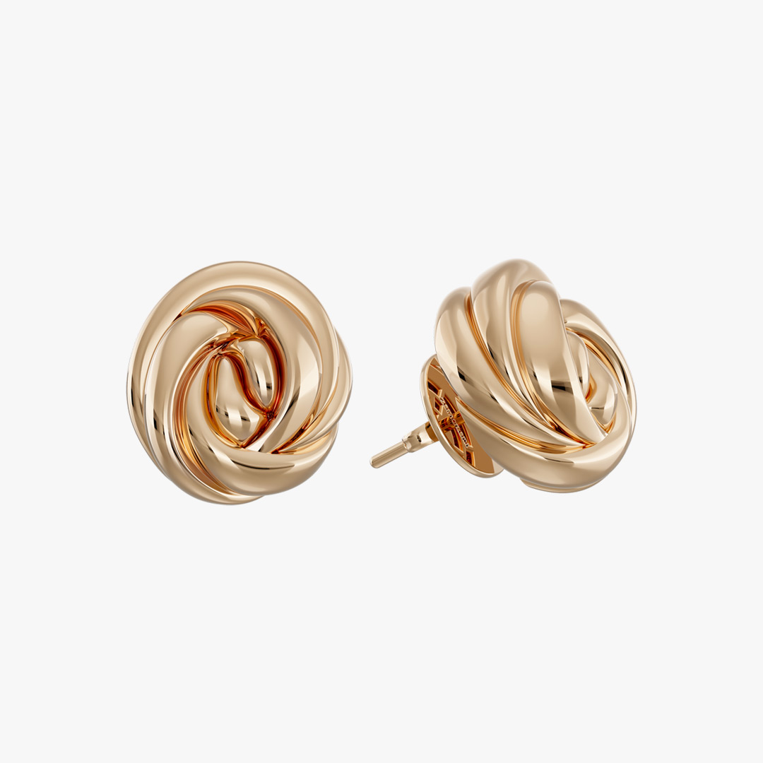 گوشواره فراکتال کنسوئلو سایز کوچک کد 1-30645