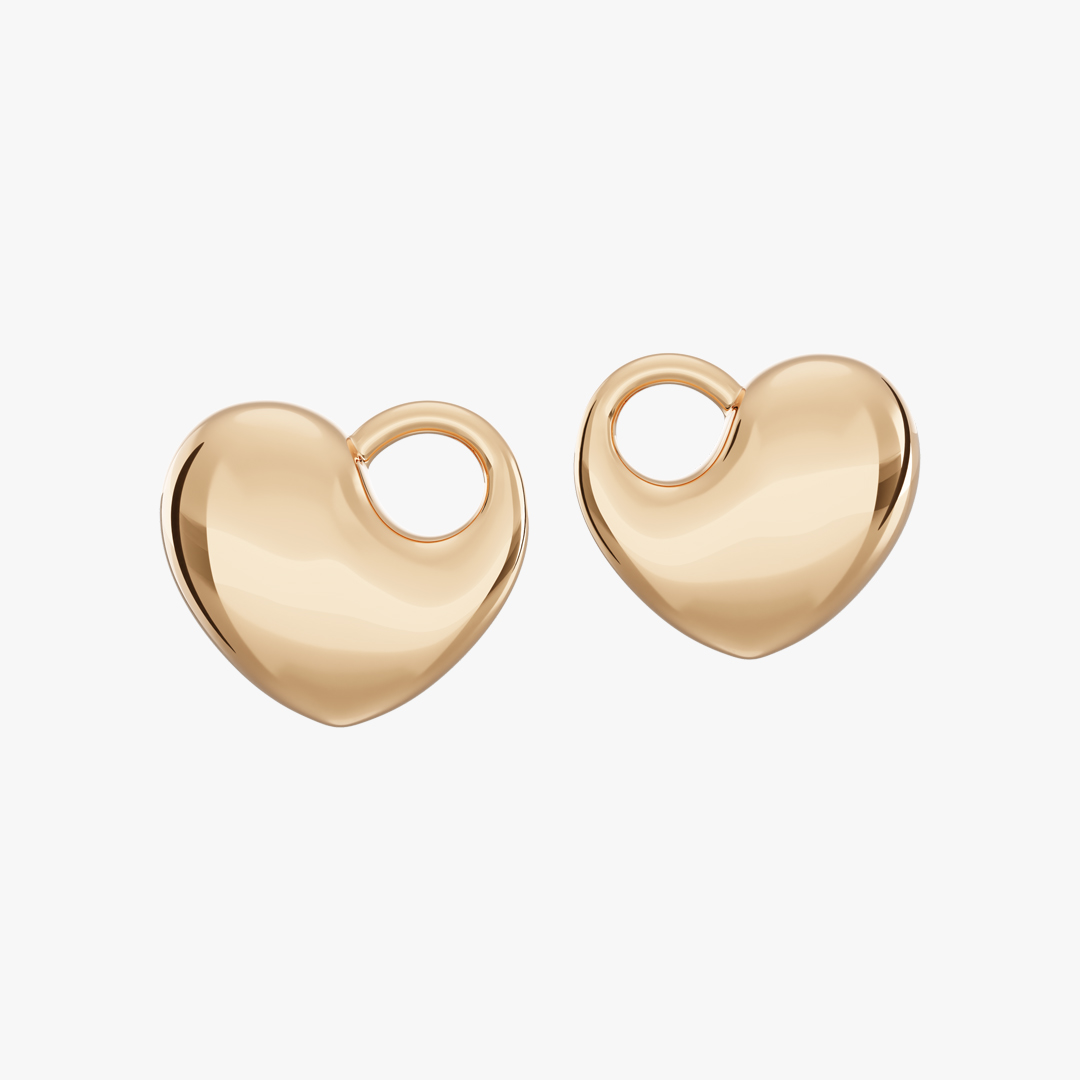 Arinko Gold Stud Earrings