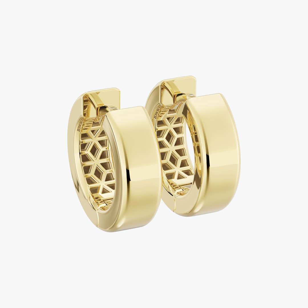 Lady Boss Medium Gold Earrings