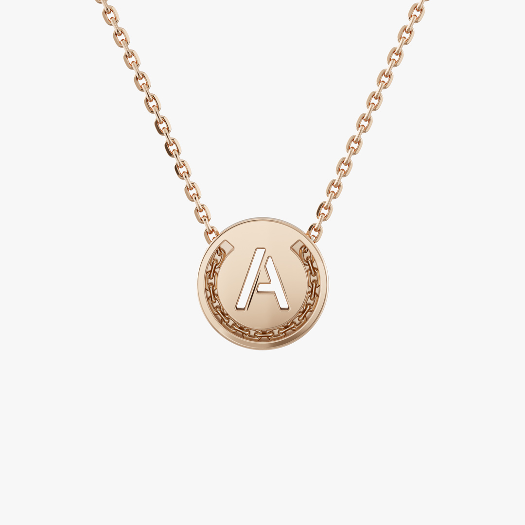 Alphabet Gold Necklace (A)