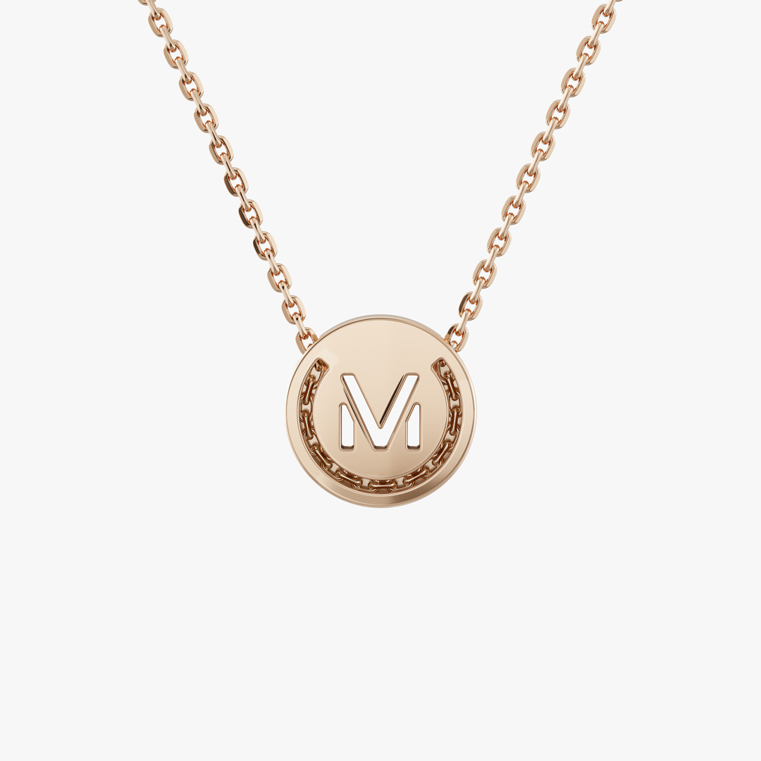 Alphabet Gold Necklace (M)