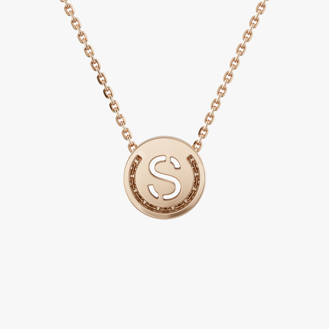Alphabet S Gold Necklace