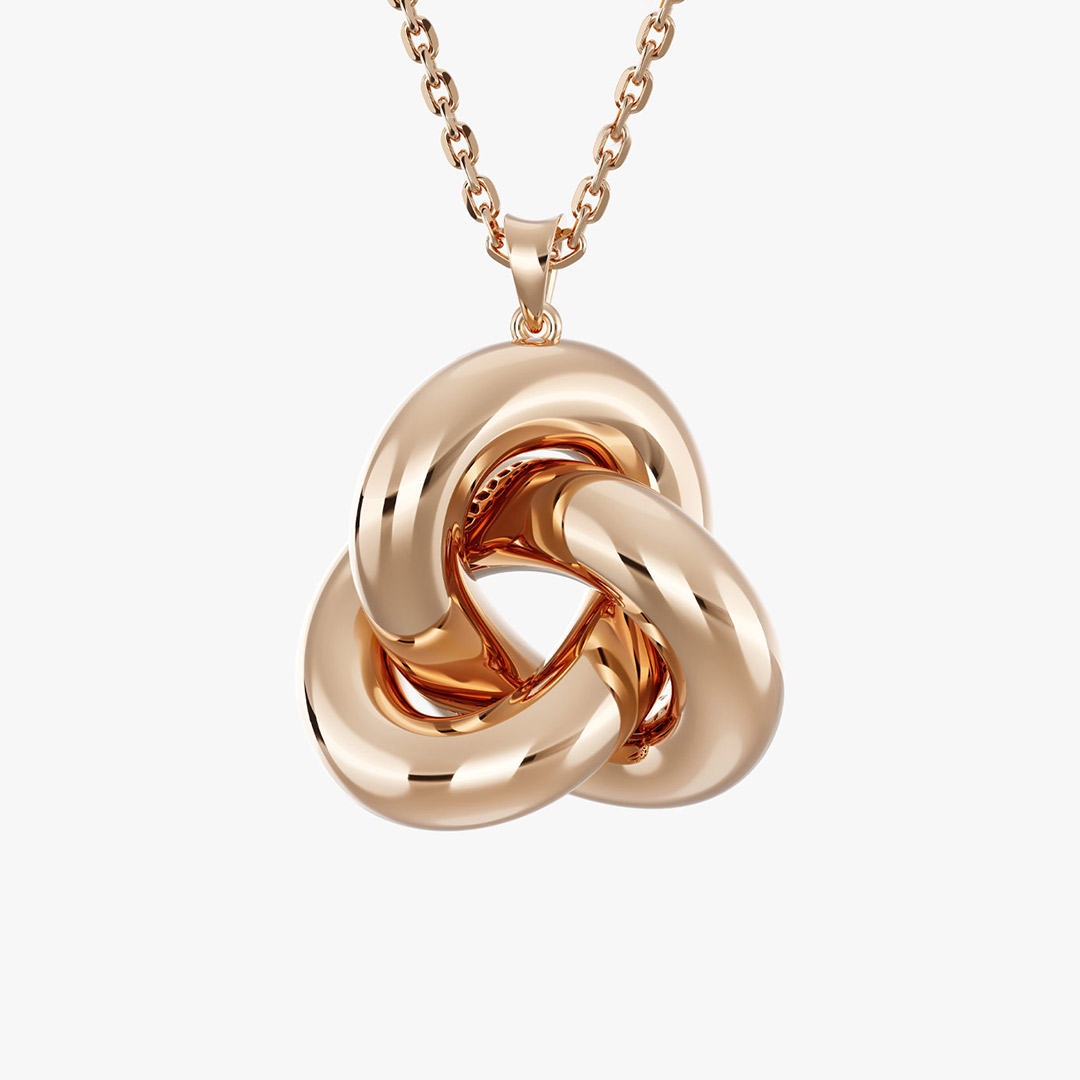 Gold Fractal Pendant Code 30544 (Medium Size)