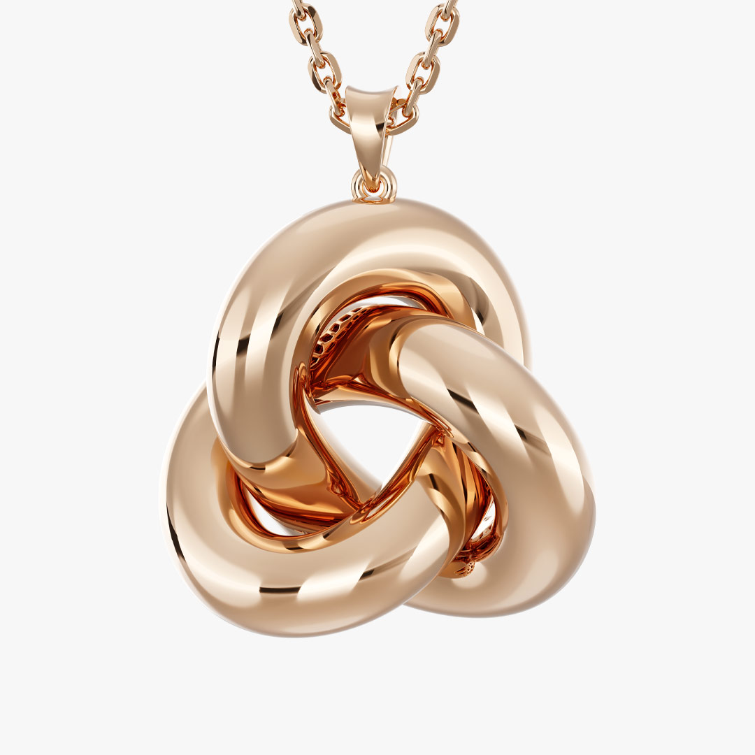 Large Fractal Gold Pendant Code 30544