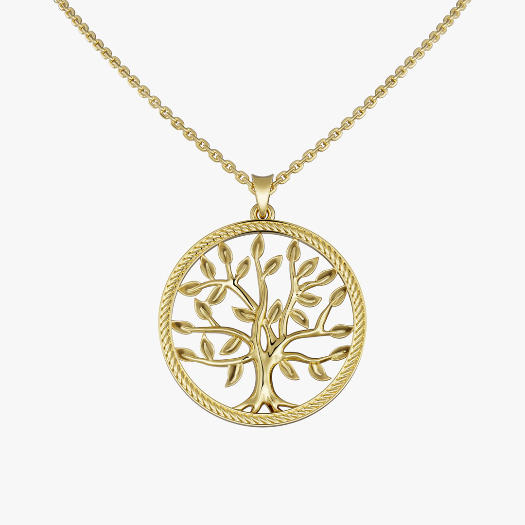 Tree of Life Gold Pendant