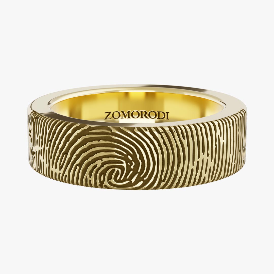 Graver 18K Gold Wedding Ring