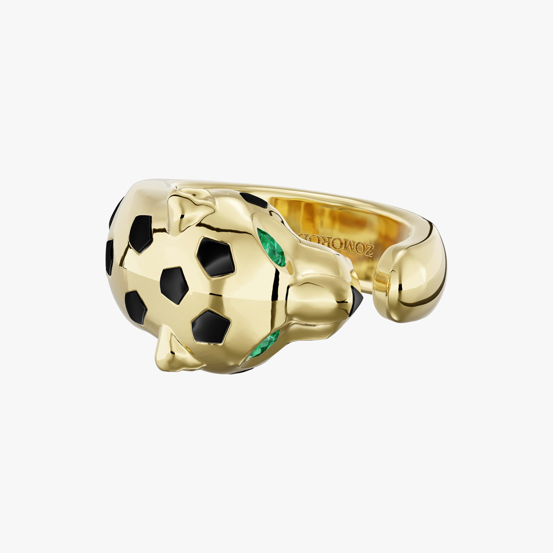 Panther (Slim) Gold Ring