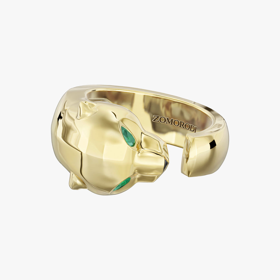 Panther Gold Ring (Slim)