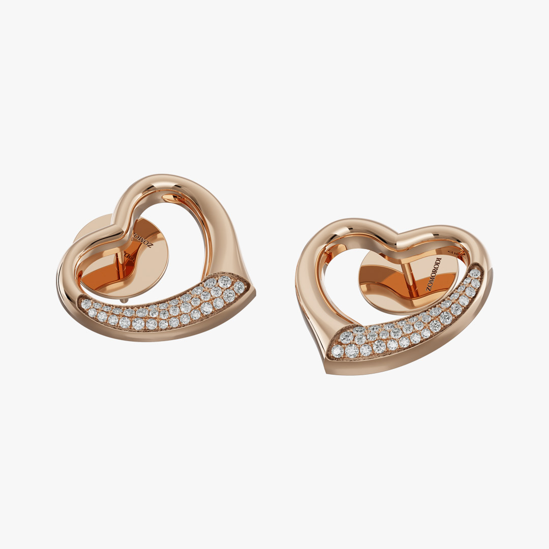 Open Heart Jewelry Earrings