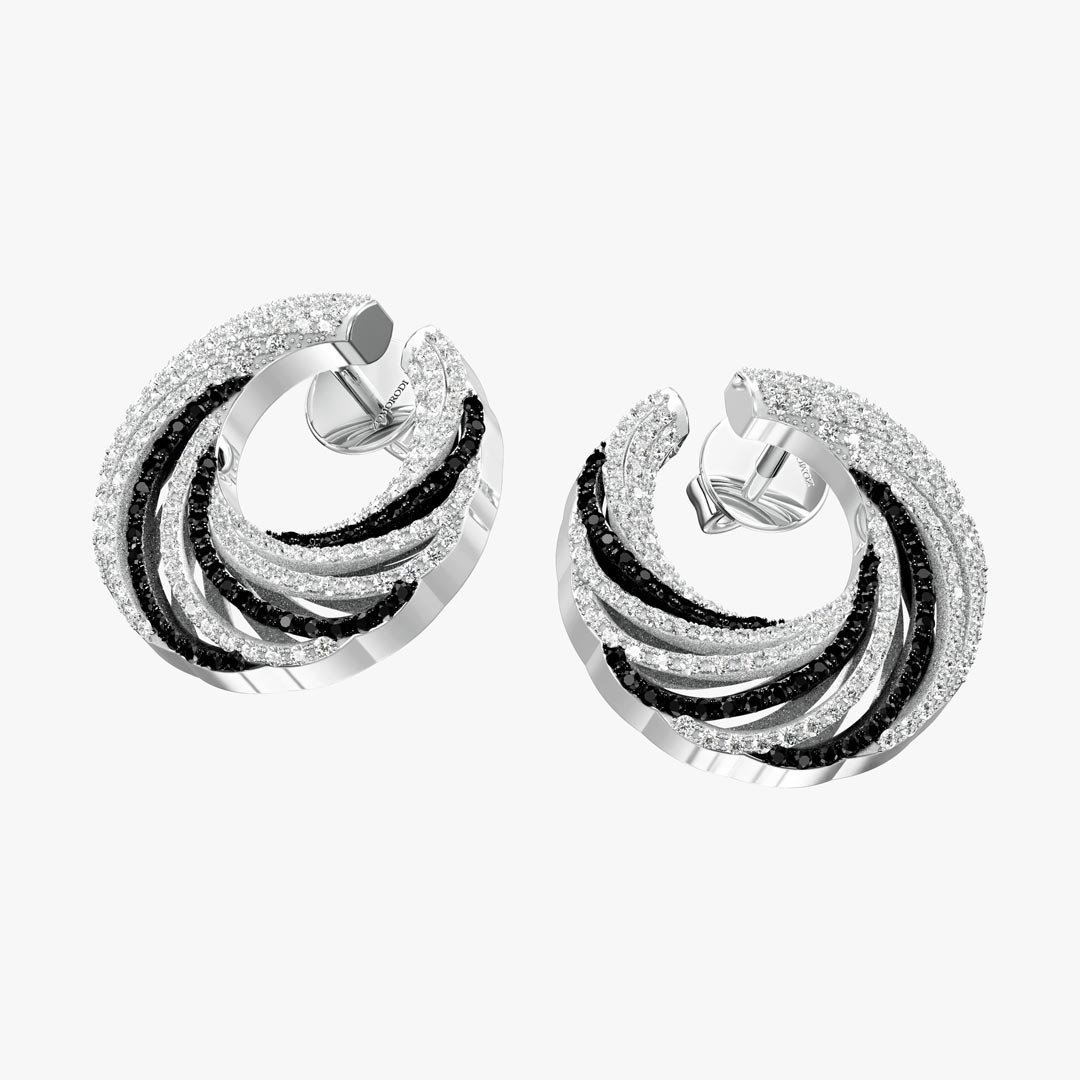 Two-Tone Floka Jewelry Earrings