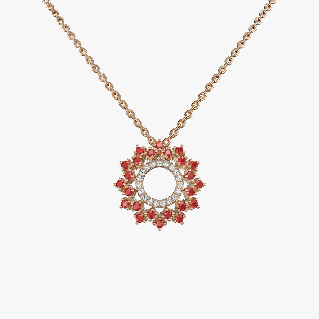 Golsa Ruby Jewelry Pendant