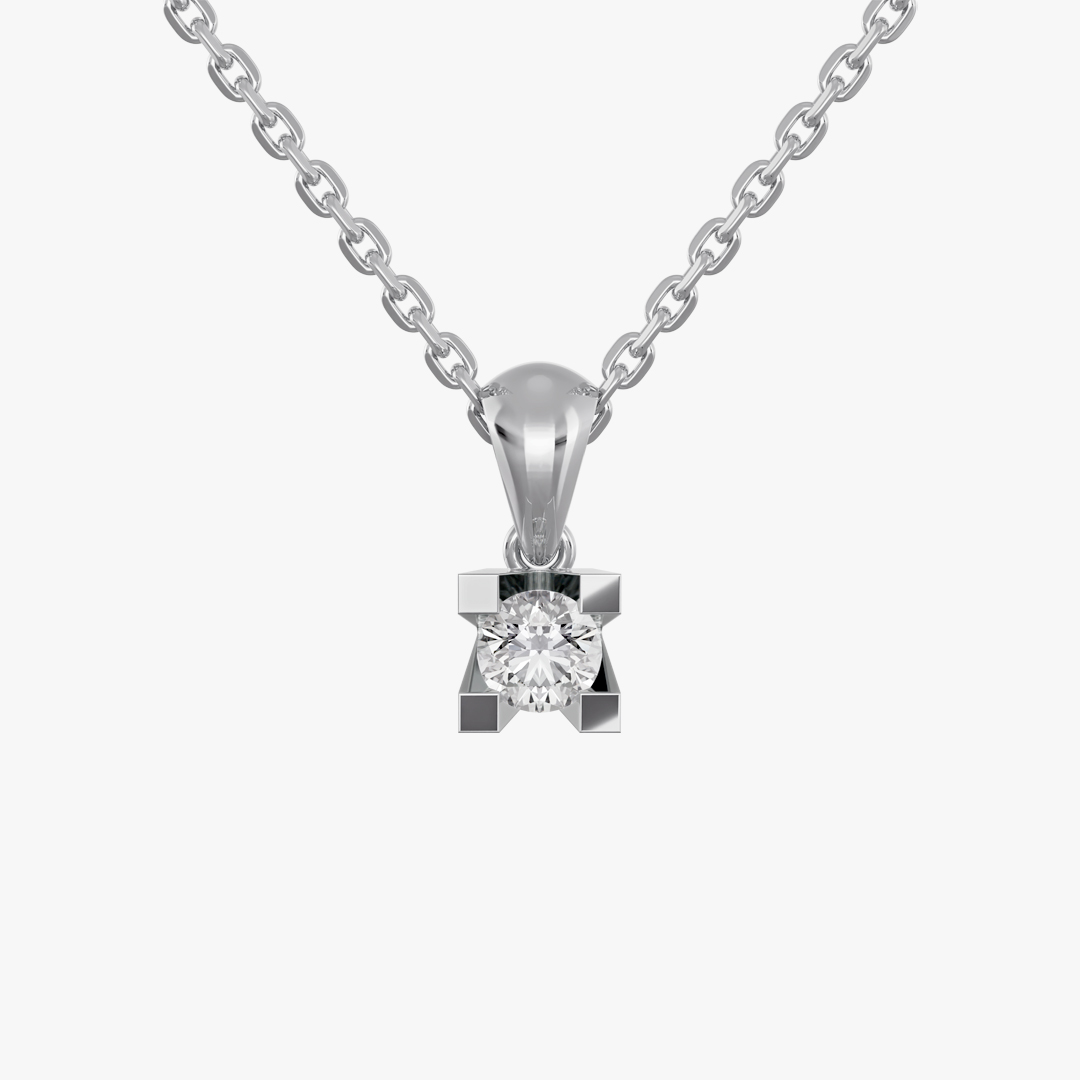 Single Star Diamond Jewelry Pendant