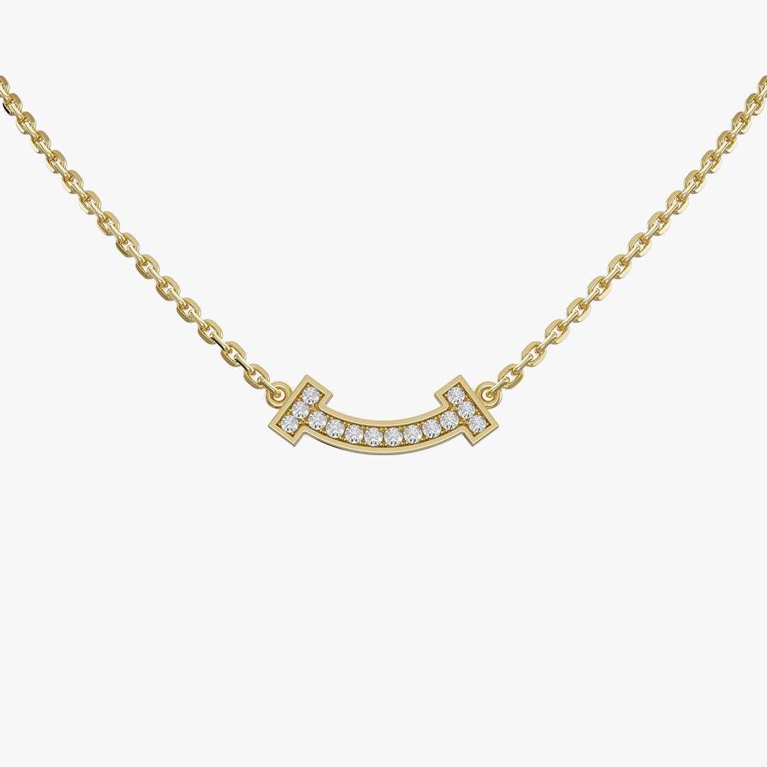 گردنبند جواهر تیفانی (Tiffany T)(سایز کوچک)