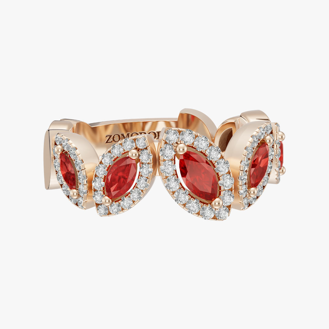 Five-Stone Marquise Jewelry Ring