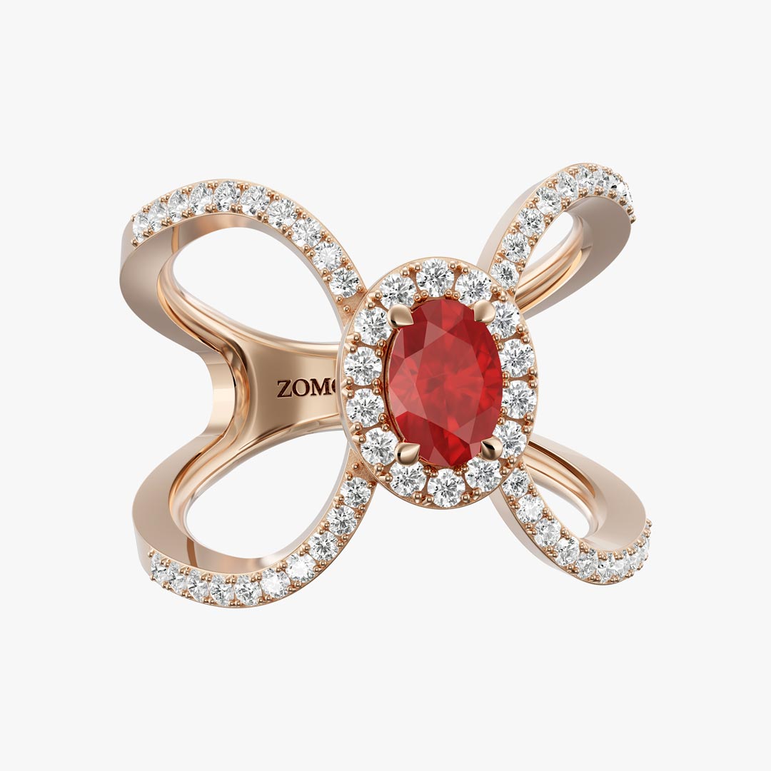 Jill Oval Ruby Jewelry Ring