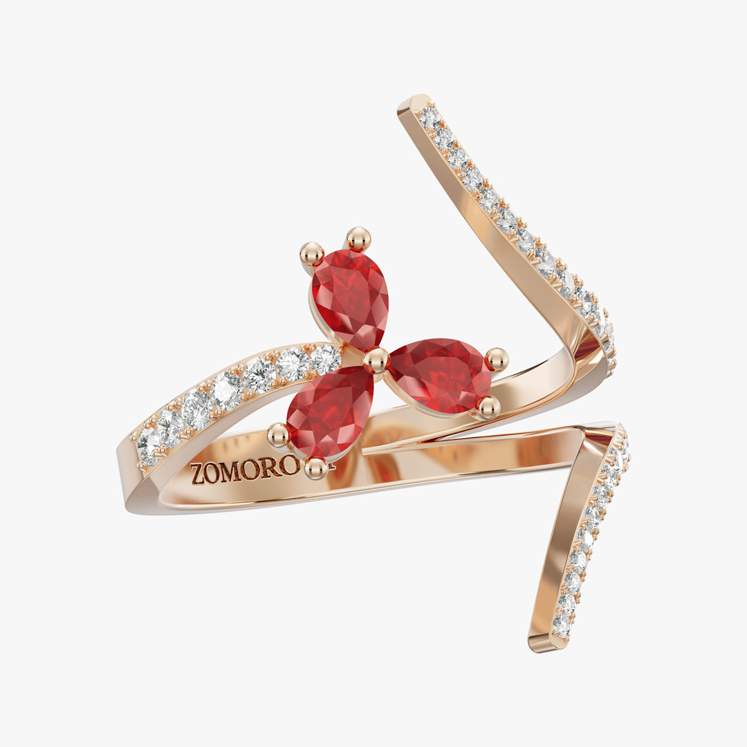 Amaryllis Ruby Jewelry Ring