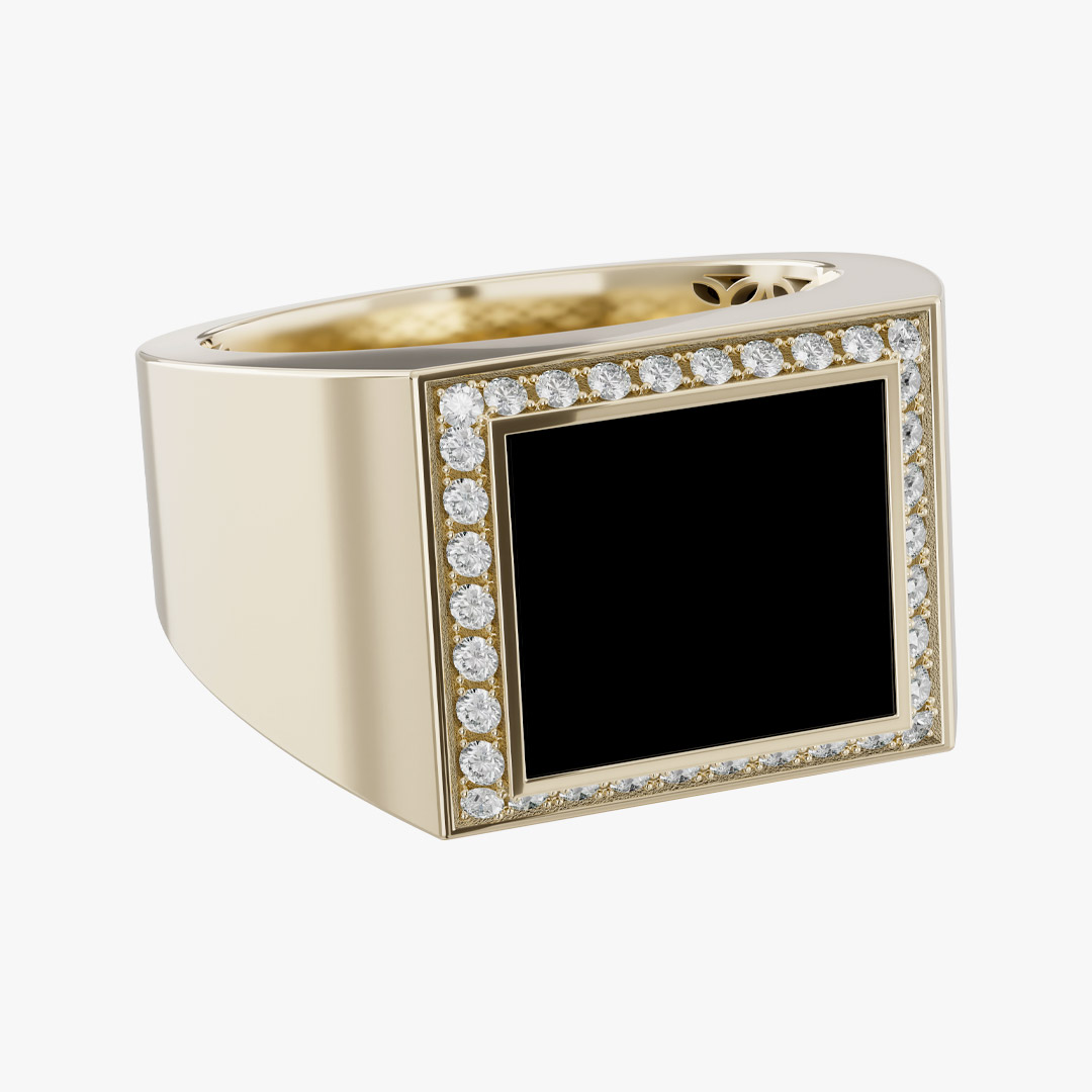 Dark Rock Men’s Onyx Ring
