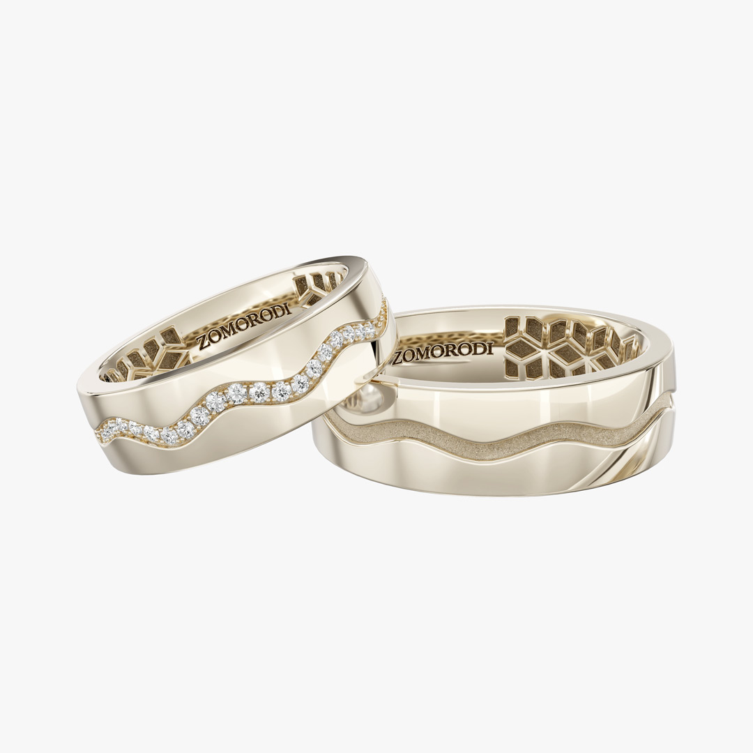 Mirage Matching Wedding Rings
