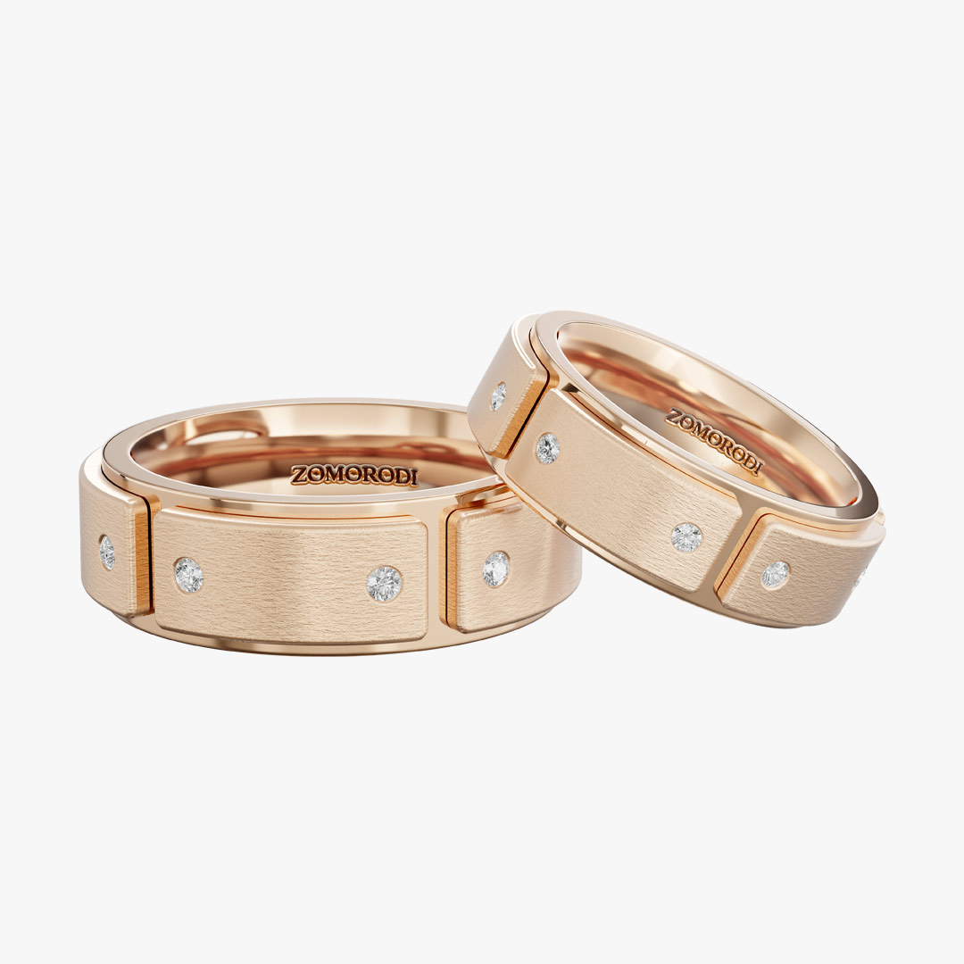 Charlie Diamond Matching Wedding Rings