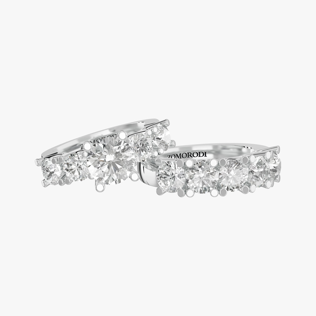 Five Stones Bridal Set