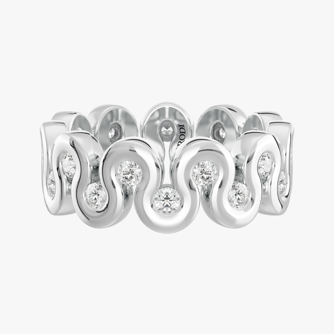 Wave (22-Stone) Jewelry Ring