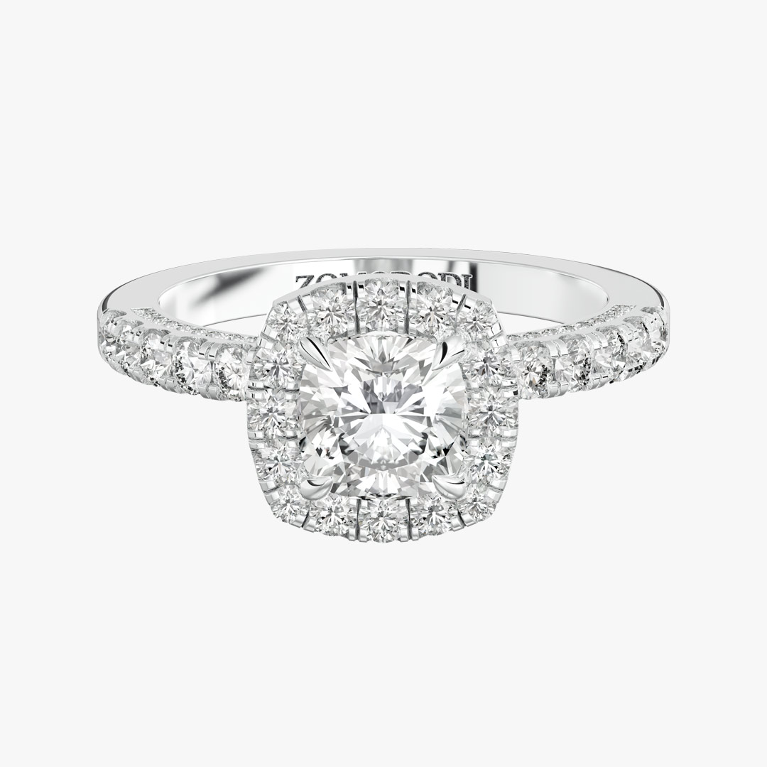 Deluxe Cushion-Cut Solitaire Ring