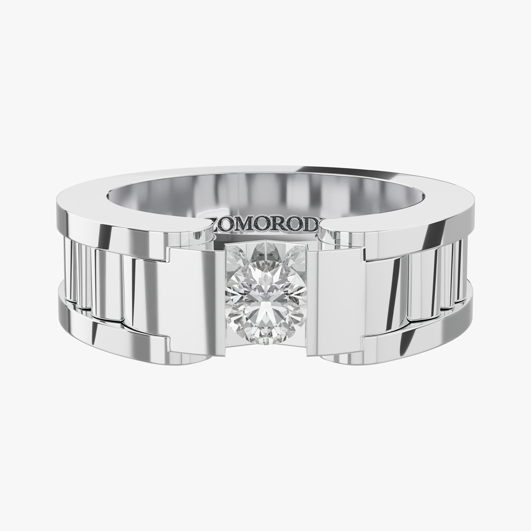 Alpha Men's Diamond Wedding Ring