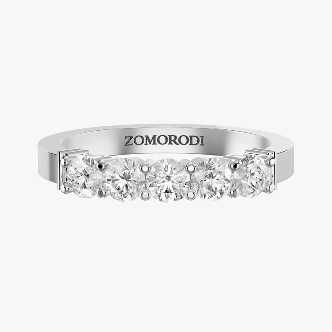 Glance Five-Stone Diamond Wedding Ring