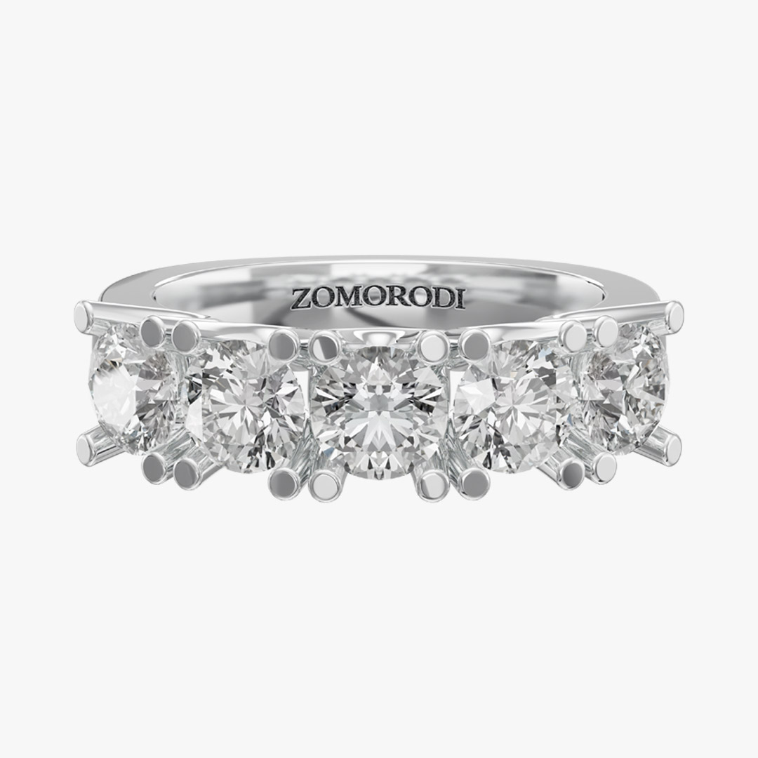 0.40-Carat Five-Stone Wedding Ring