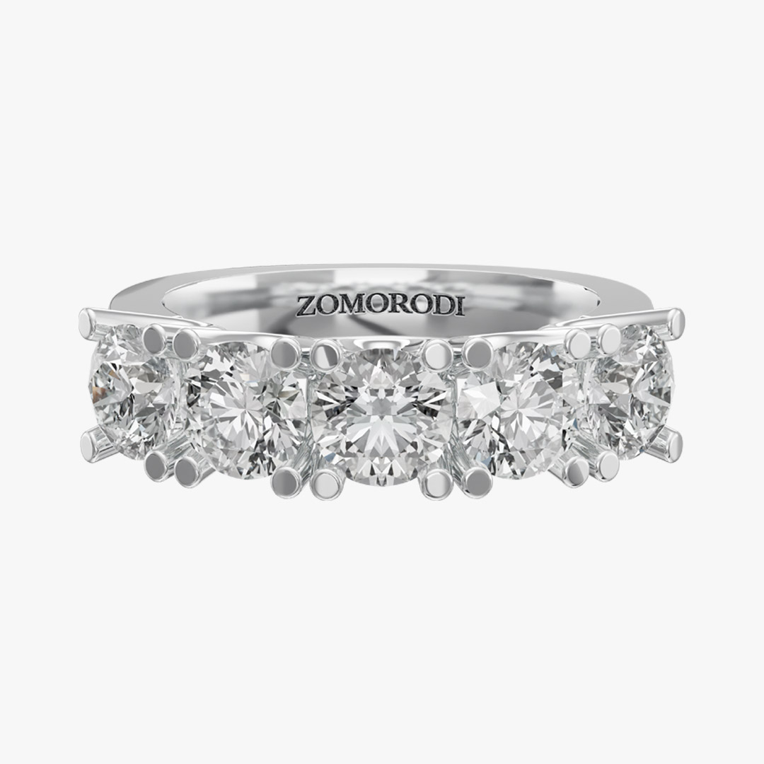 0.50-Carat Five-Stone Wedding Ring