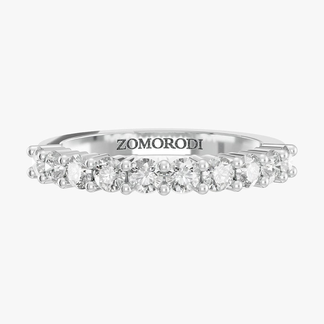 Ten Stone Diamond Wedding Ring