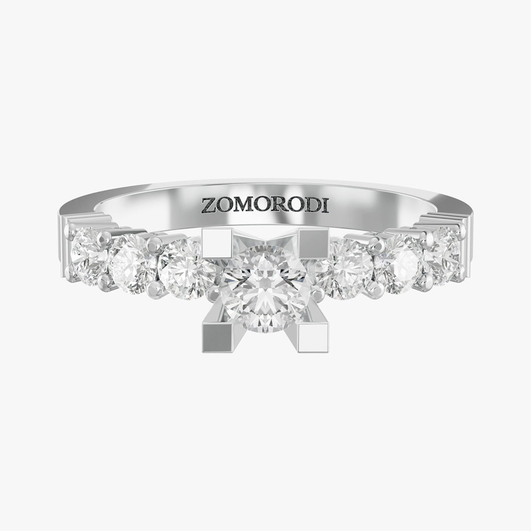 Glance 7-Stone Diamond Wedding Ring