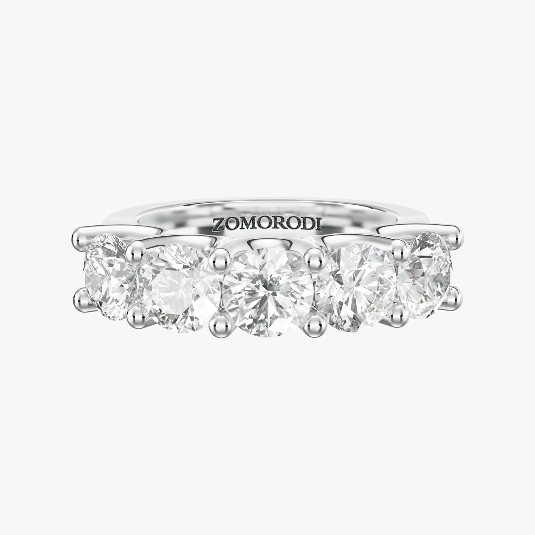 Five-Stone Diamond Wedding Ring (0.51 ct)