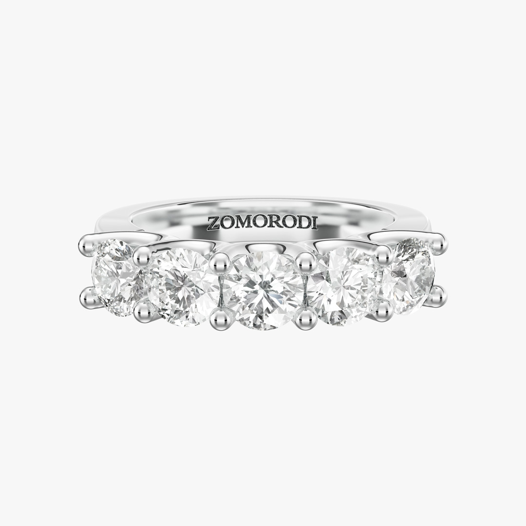 Five-Stone Diamond Wedding Ring (0.32 ct)