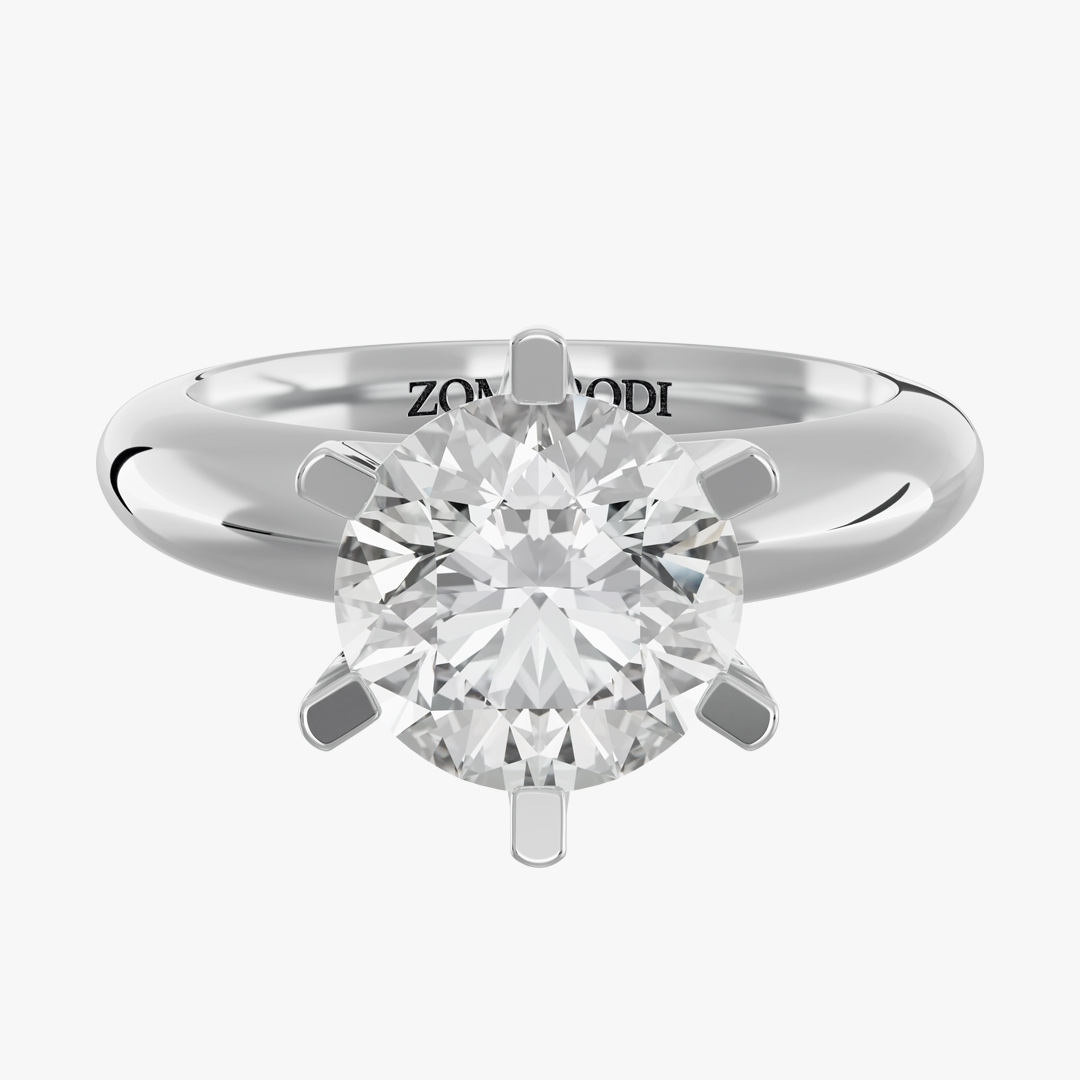 2.00-Carat Six-Prong Diamond Solitaire Ring